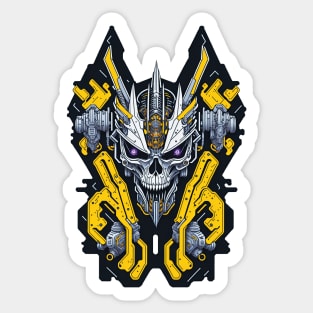 Mecha Skull S03 D95 Sticker